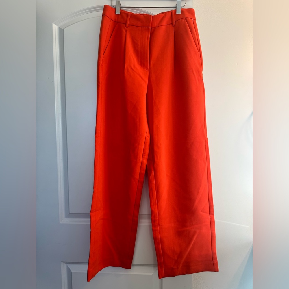 Orange trouser pants